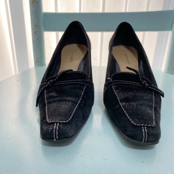 Amalfi Made in Italy Size 8 Women’s Black Pumps - Picture 3 of 8